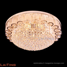 Moderne conduit cristal mode luxe cercle plafonnier chambre lampes